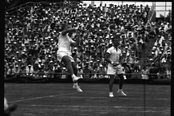 The U.S.A. won the doubles in three straight sets, but Australia won the Cup three rubbers to two.