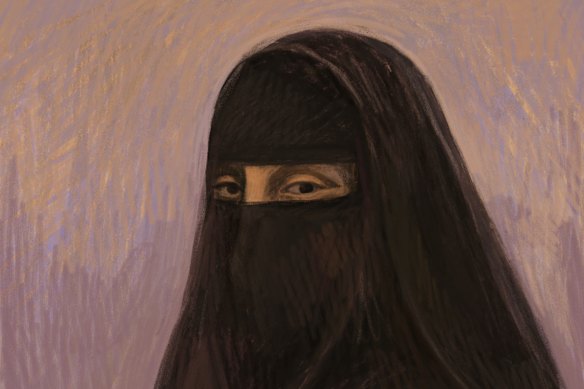 A court sketch of Rayann El Houli, 34, when she appeared at Melbourne Magistrates’ Court last week.