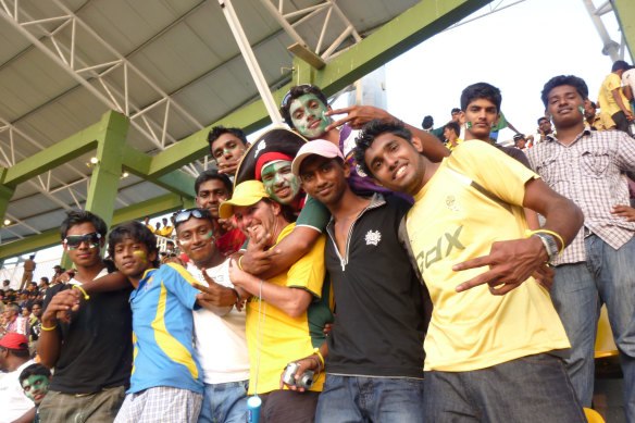 Williams in the midst of fans at the 2011 World Cup.