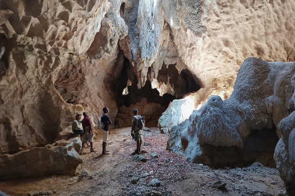 Caves at the Namoroka Tsingy Camp.
