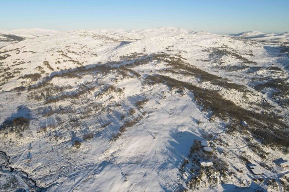A downpour of snow fell at Perisher ski resort in New South Wales on Wednesday, with more snow expected this weekend.
