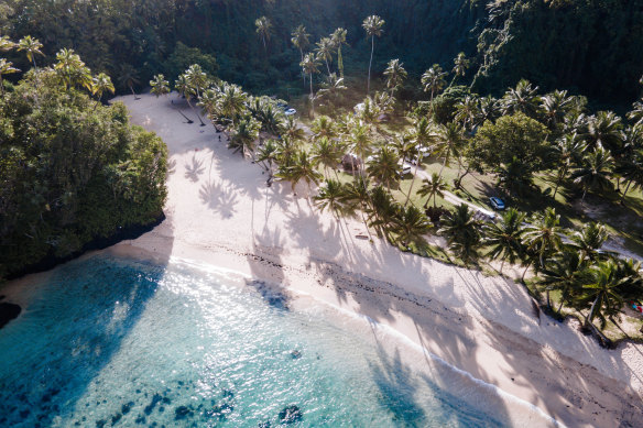 Vavau  has a crystal clear lagoon for swimming.