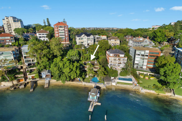 A waterfront five-bedroom house in Point Piper, on Wolseley Road, sold for $45 million earlier this year.
