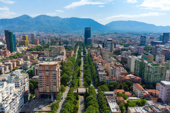 Albania’s capital Tirana.