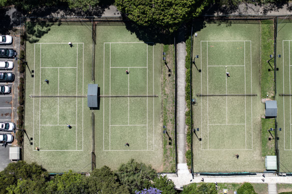 Residents do not want Cooper Park tennis courts in Woollahra to be shared with other sports.