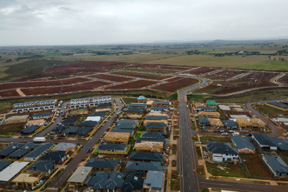 An aerial view of the Woodlea development in Aintree which was highlighted in Prosper’s report. 
