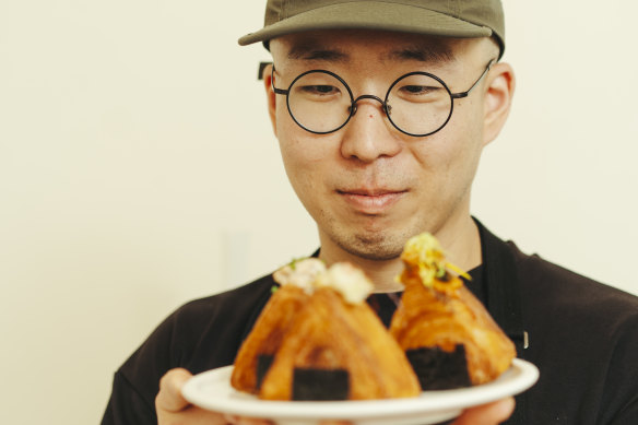 Tenacious’ founder and head baker Yeongjin Park prides himself on “baking your dreams”, like these onigiri-inspired croissants.