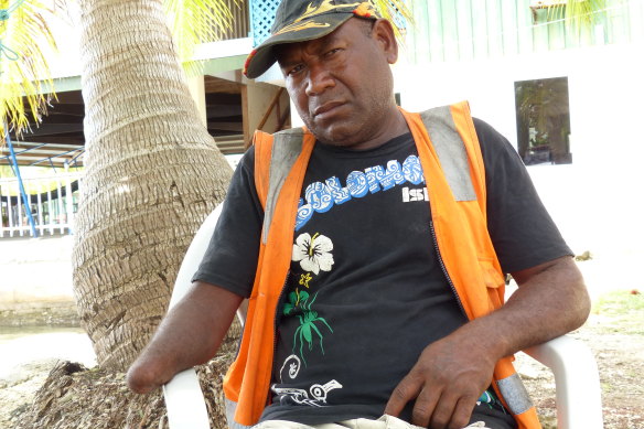 A fish bomber on Tulagi in the Solomon Islands lost his arm after using material from unexploded World War II munitions in a homemade bomb.