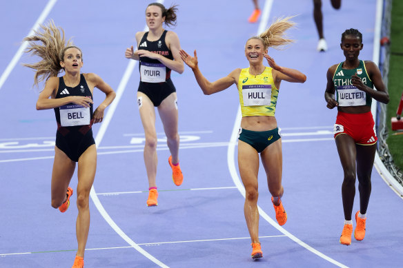 Jessica Hull placed second in the 1500 metres at the Paris Olympics in August.
