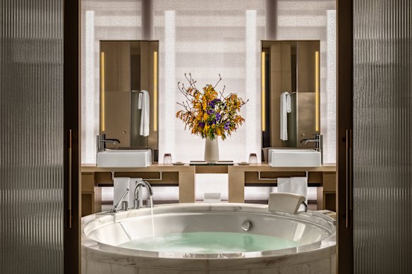 Guest suite bath.