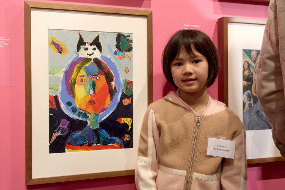 Ella Lee Fowler won the 5-8 age group at the Young Archie for a portrait of her best friend. 