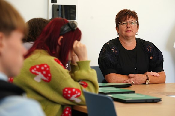 Hester Hornbrook principal Sally Lasslett.