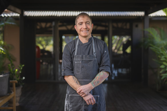 El Questro Homestead chef Gareth Newburn minimises waste by using every part of the ingredient.