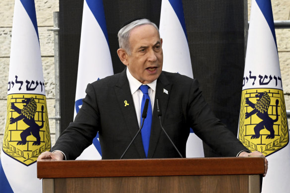 Israeli Prime Minister Benjamin Netanyahu.