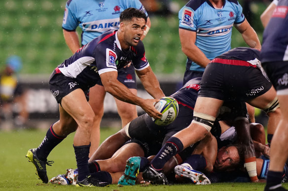 Ryan Louwrens made an impact for the Rebels against the Waratahs.