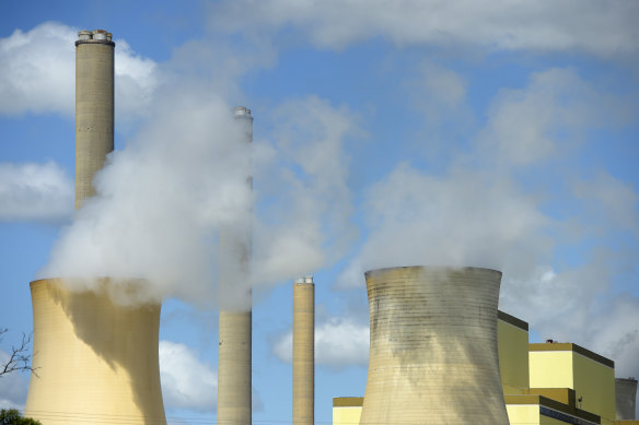 The Loy Yang Power Station in the Latrobe Valley in Victoria.