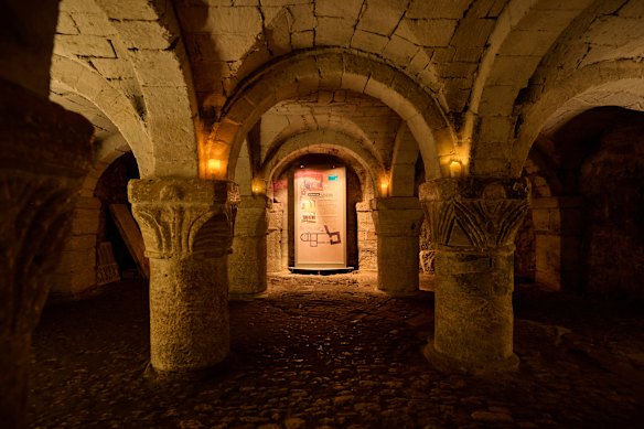The Norman Crypt inside the Oxford Castle and Prison.