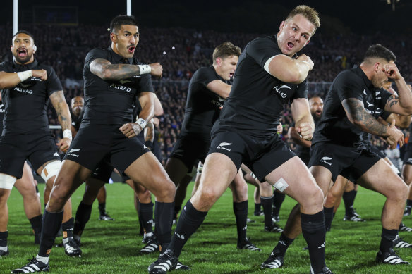 The All Blacks’ throat-slitting gesture during the haka has caused a stir.