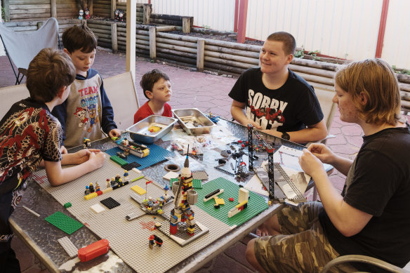 Kirsty Parkes' sons have been busy making a Lego movie together.