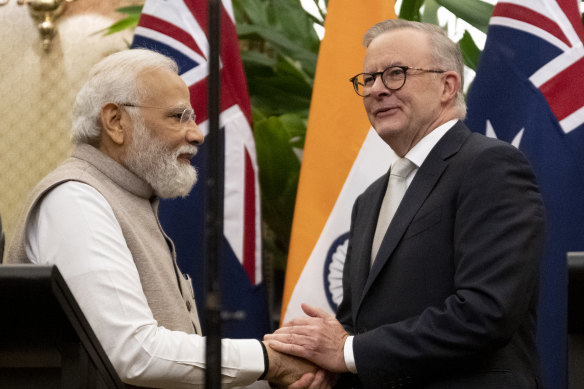 Narendra Modi is the first Indian prime minister to visit Australia twice.