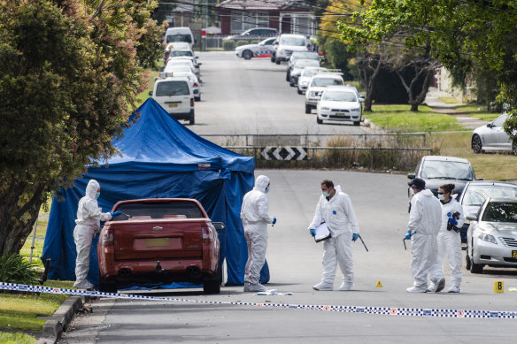 Police located a number of edged weapons after the deadly street brawl.