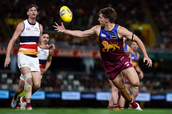 Zac Bailey of the Lions in action.