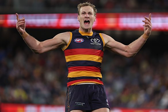 Crows skipper Jordan Dawson had another standout night.