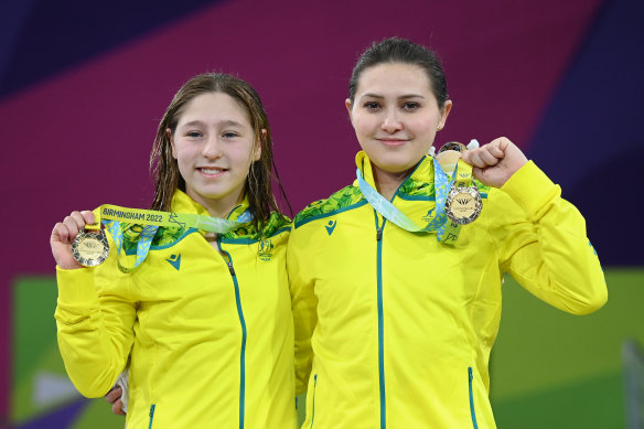 Charli Petrov and Melissa Wu won gold at the Birmingham Commonwealth Games.