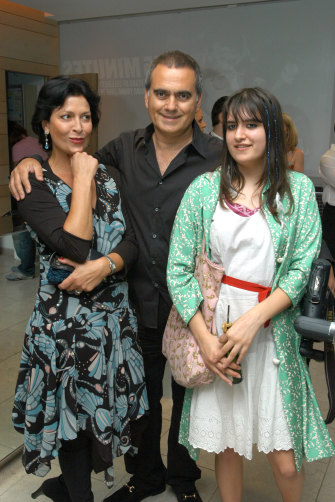 Benett pictured in 2004, with then-wife, Rosann, and daughter, Camille. His son, Joe, died in 2012, aged 17. 