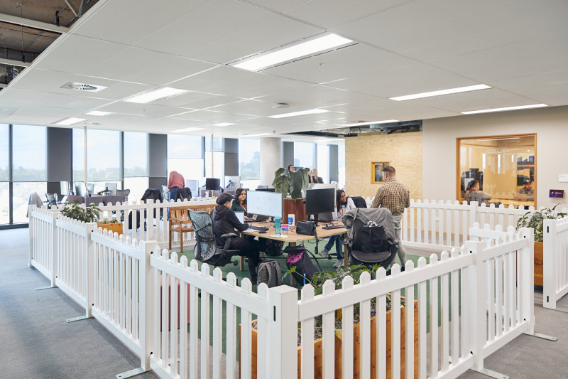 There is a mixture of offices, open spaces and quirky desk areas.