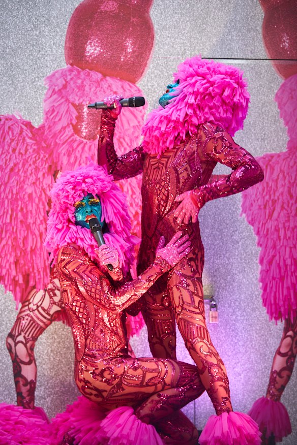The Huxleys perform for the Metro Tunnel Project: “We got to ... create one of the gayest spectacles the city has seen in some time.''