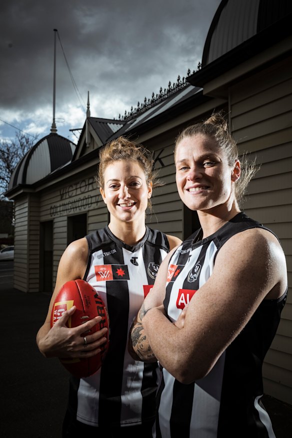 Co-captains Steph Chiocci and Bri Davey.