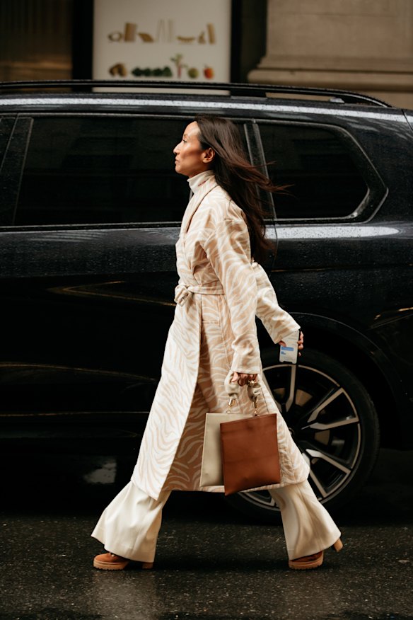 On a mission during New York Fashion Week.