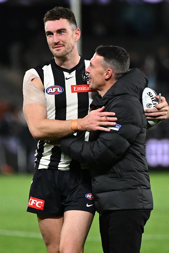 McStay and Collingwood Craig McRae after a win over the Giants back in round three.