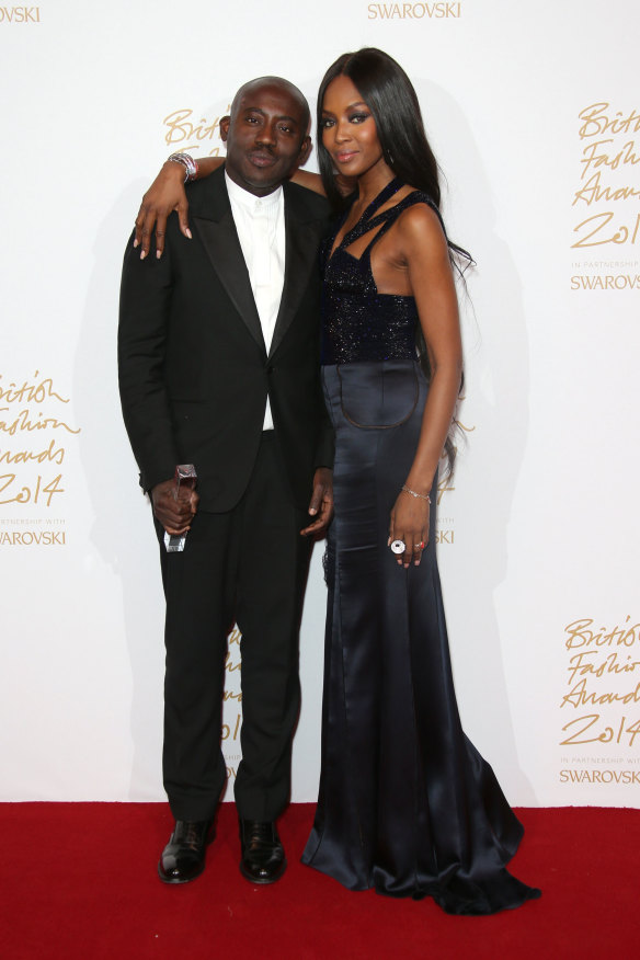 Enninful with Naomi Campbell in 2014.