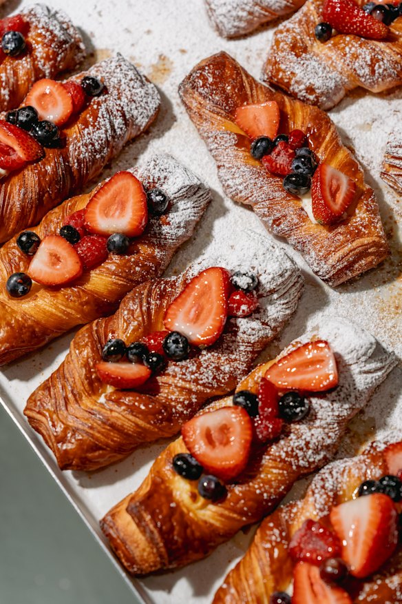 Mixed berry danishes.