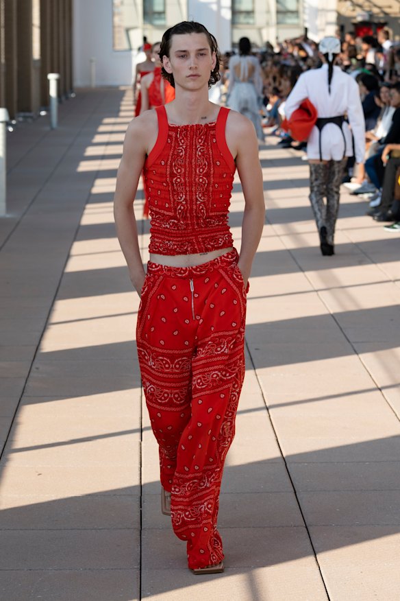 Dion Lee aimed to challenge traditional gender delineations with his latest collection.