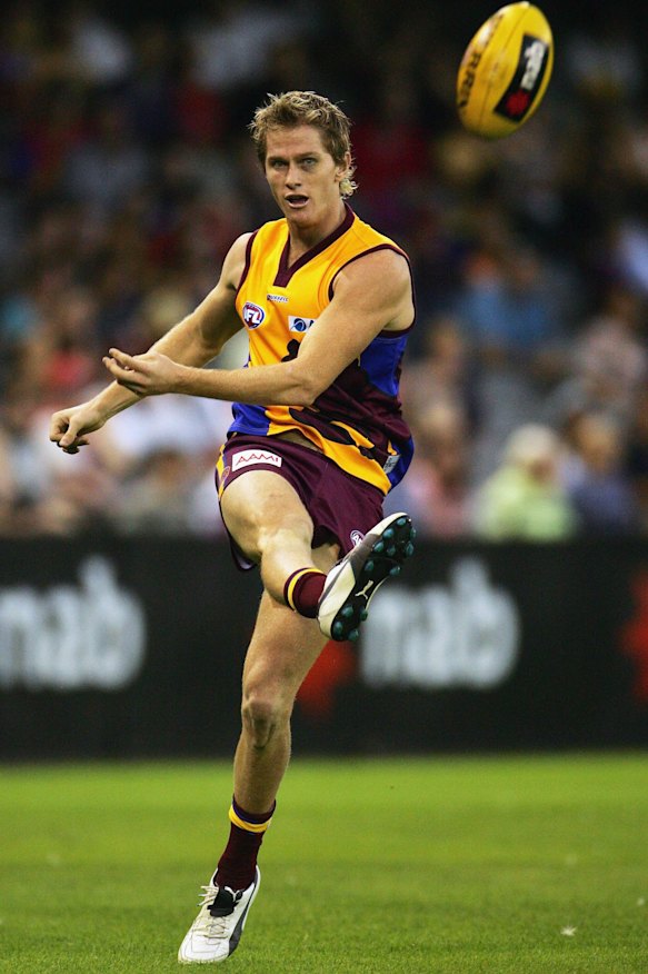 Troy Selwood in 2006 during one of his 75 games for the Lions.