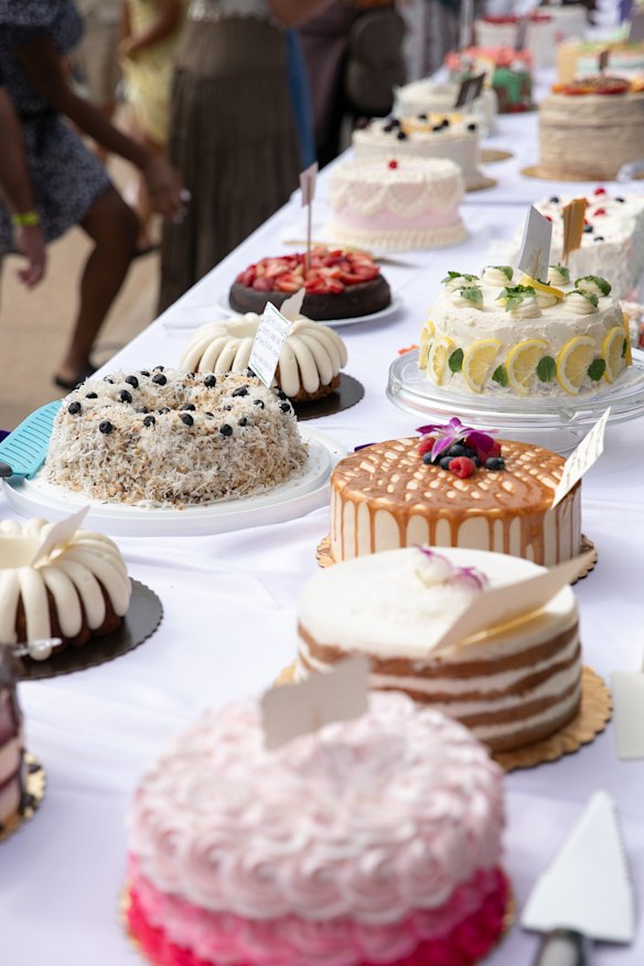 There will be 1600 cakes in Melbourne, and 500 in Sydney, at the local Cake Picnic events (pictured in Los Angeles).