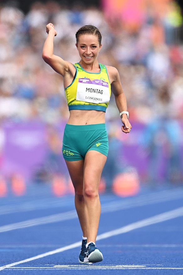 Montag thought of her late grandmother throughout the race.