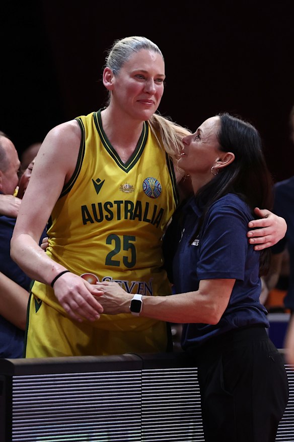 Brondello with Lauren Jackson.