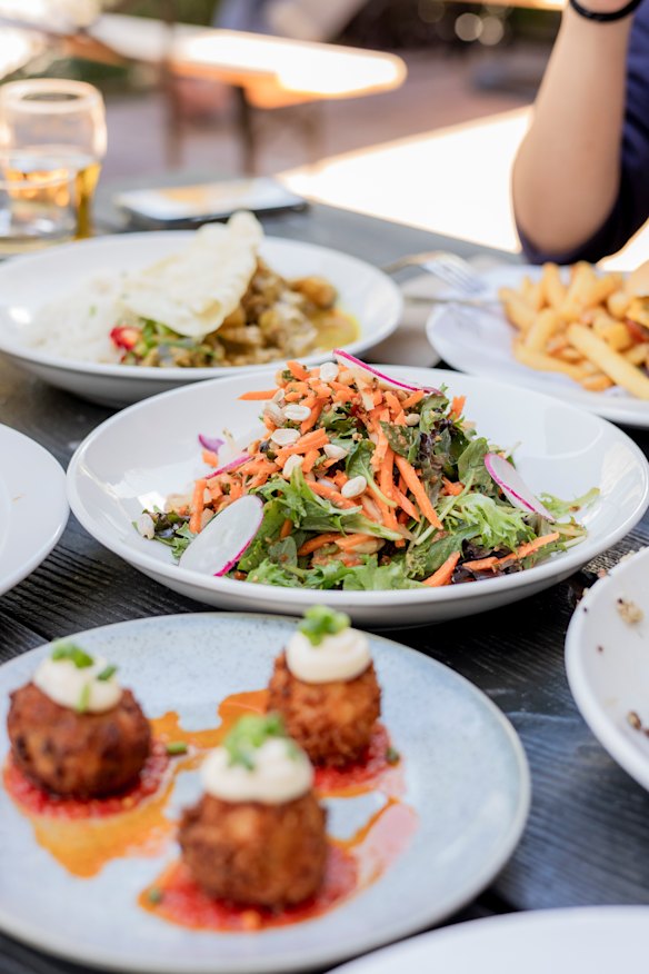 The Thai-inspired green paw paw salad.