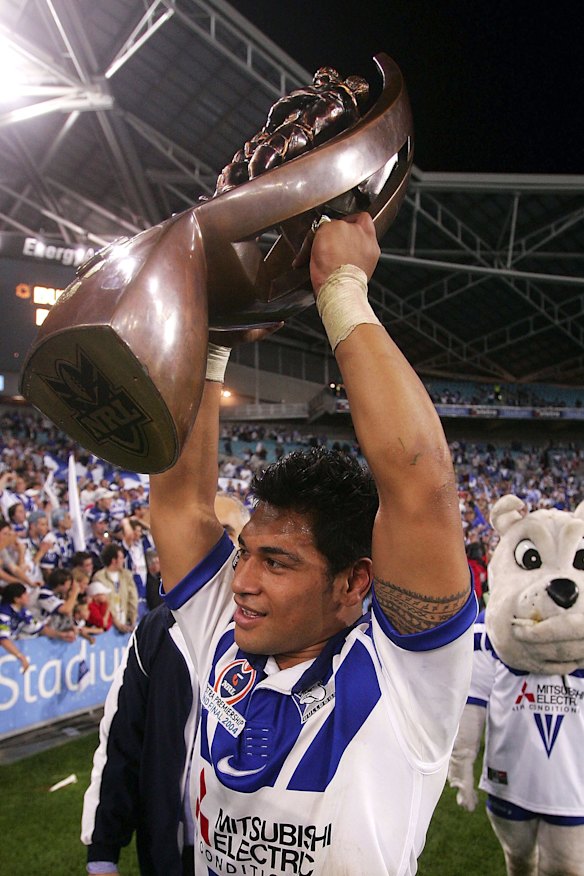 Bulldogs premiership player Matt Utai was shot outside his Sydney home.