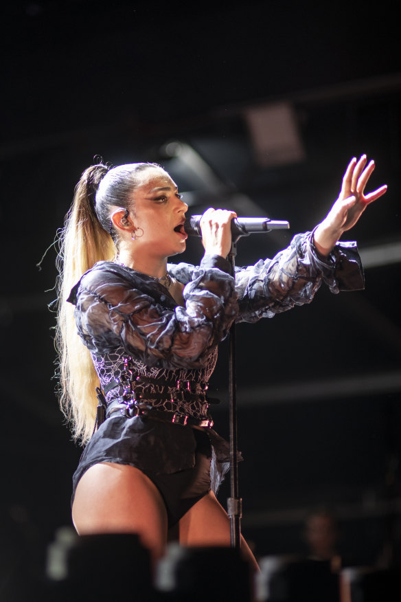 Charli XCX at the 2020 Laneway in Brisbane: one of the big-name acts that the festival has fostered since their early careers.