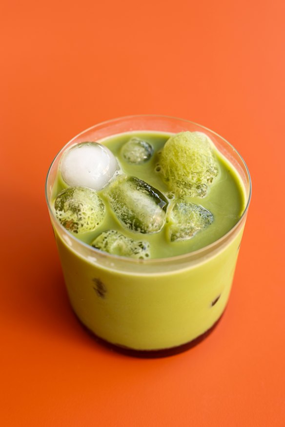 Blueberry matcha. 