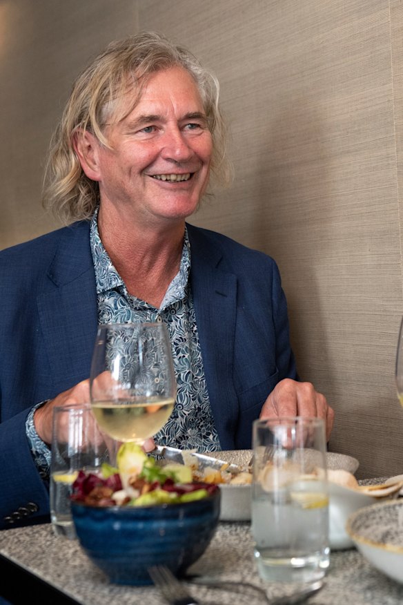 Albert Park College principal Steven Cook at the Village Wine Bar. 