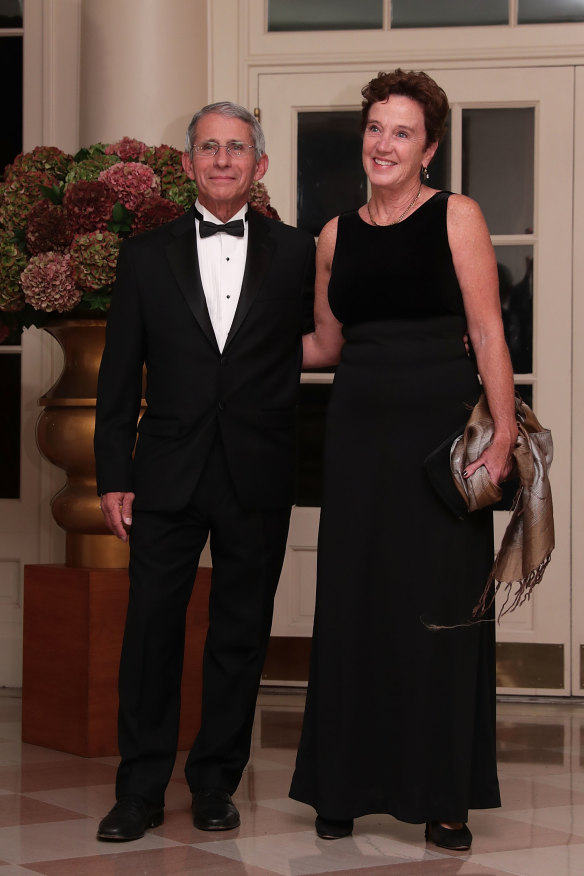 Fauci with wife Christine Grady, who runs the bioethics department of a US federal research hospital.