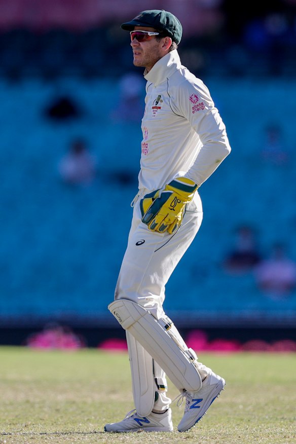Tim Paine gets hot under the collar playing against India in Sydney.