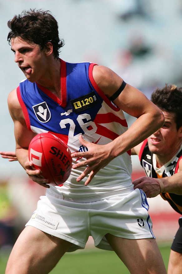 Pendlebury playing for Gippsland Power in the 2005 TAC Cup grand final.