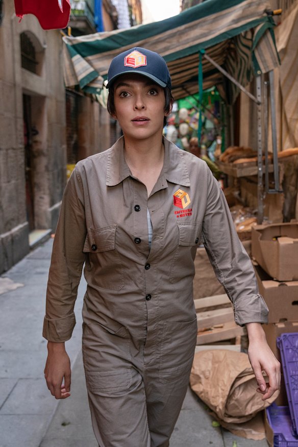 Dressed to kill (again) in season three, episode 1: Jodie Comer as Villanelle.